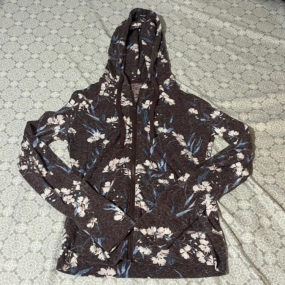 Aeropostale floral zip up jacket